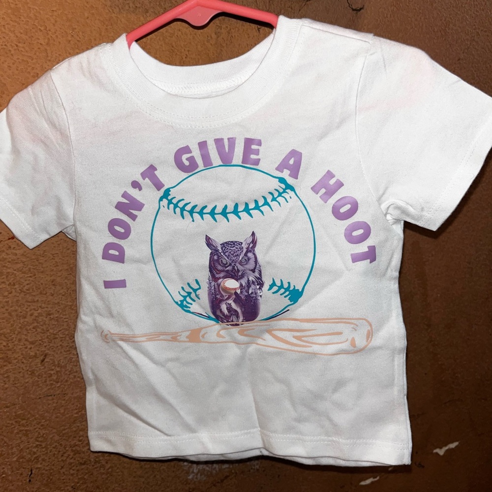 Kids White Owl Graphic T-Shirt